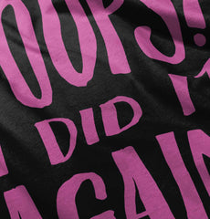 Poops I Did It Again Toddler Ruffle Bottom Tee-Direct To Garment Print-Brisco Baby