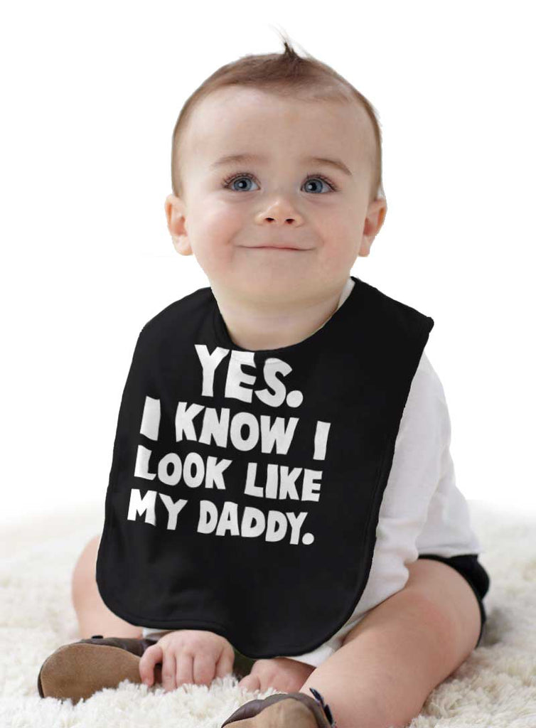Look Like Daddy Infant Baby Bib-Direct To Garment Print-Brisco Baby