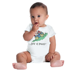 Uphill Baby Car Romper Bodysuit-Direct To Garment Print-Brisco Baby