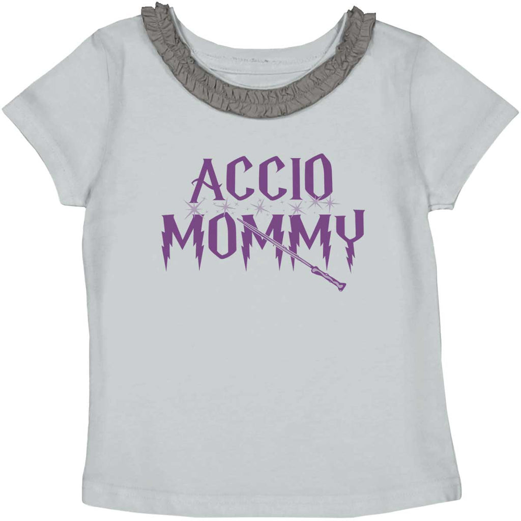Accio Mommy Toddler Ruffled Trim T-Shirt-Direct To Garment Print-Brisco Baby
