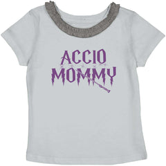 Accio Mommy Toddler Ruffled Trim T-Shirt-Direct To Garment Print-Brisco Baby