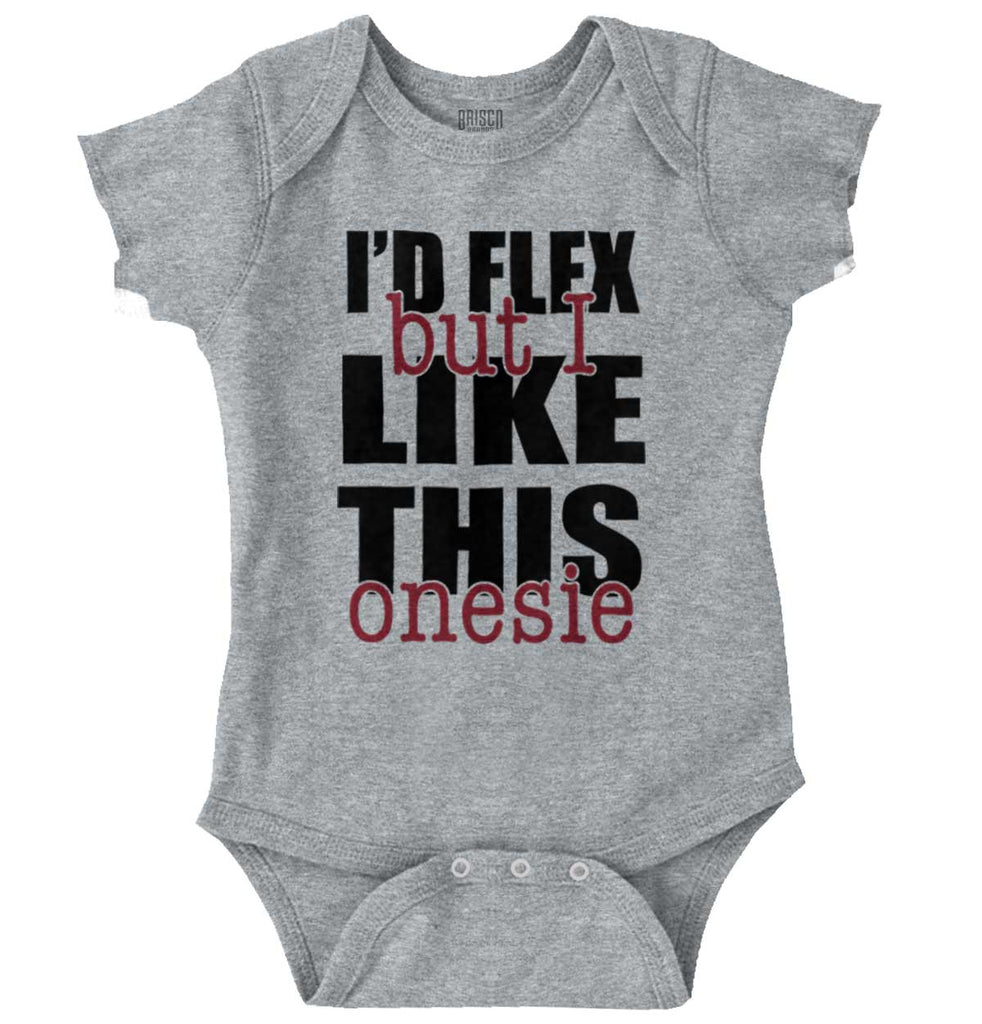 I'd Flex Romper Bodysuit-Direct To Garment Print-Brisco Baby