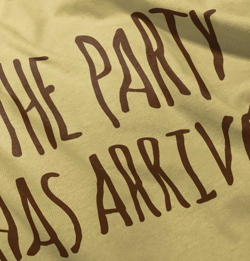 The Party Has Arrived Infant Toddler T Shirt-Direct To Garment Print-Brisco Baby