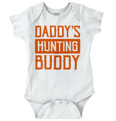 Daddys Hunting Buddy Romper Bodysuit-Direct To Garment Print-Brisco Baby