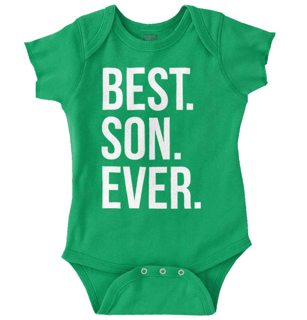 Best Son Ever Romper Bodysuit-Direct To Garment Print-Brisco Baby