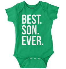 Best Son Ever Romper Bodysuit-Direct To Garment Print-Brisco Baby