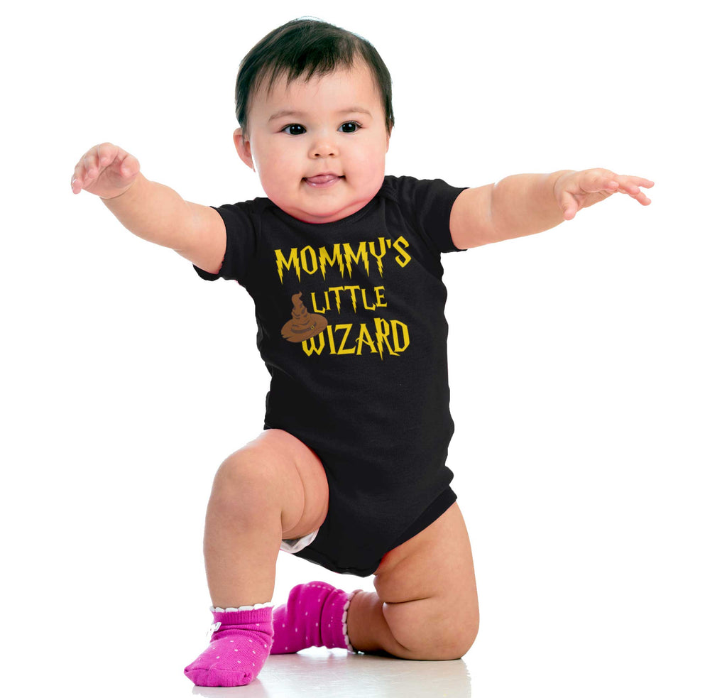 Mommy's Little Wizard Romper Bodysuit-Direct To Garment Print-Brisco Baby