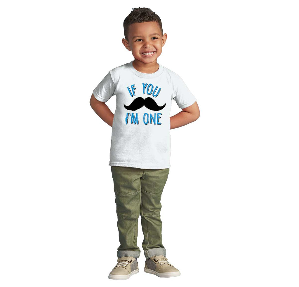 If You Mustache I'm Infant Toddler T Shirt-Direct To Garment Print-Brisco Baby