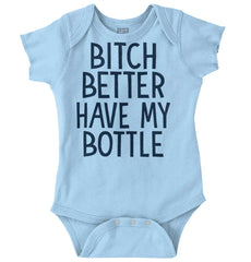 My Bottle Romper Bodysuit-Direct To Garment Print-Brisco Baby
