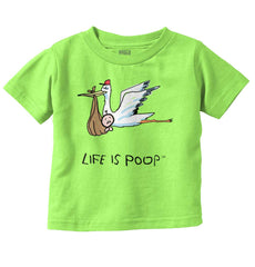 Stork Infant Toddler T Shirt-Direct To Garment Print-Brisco Baby