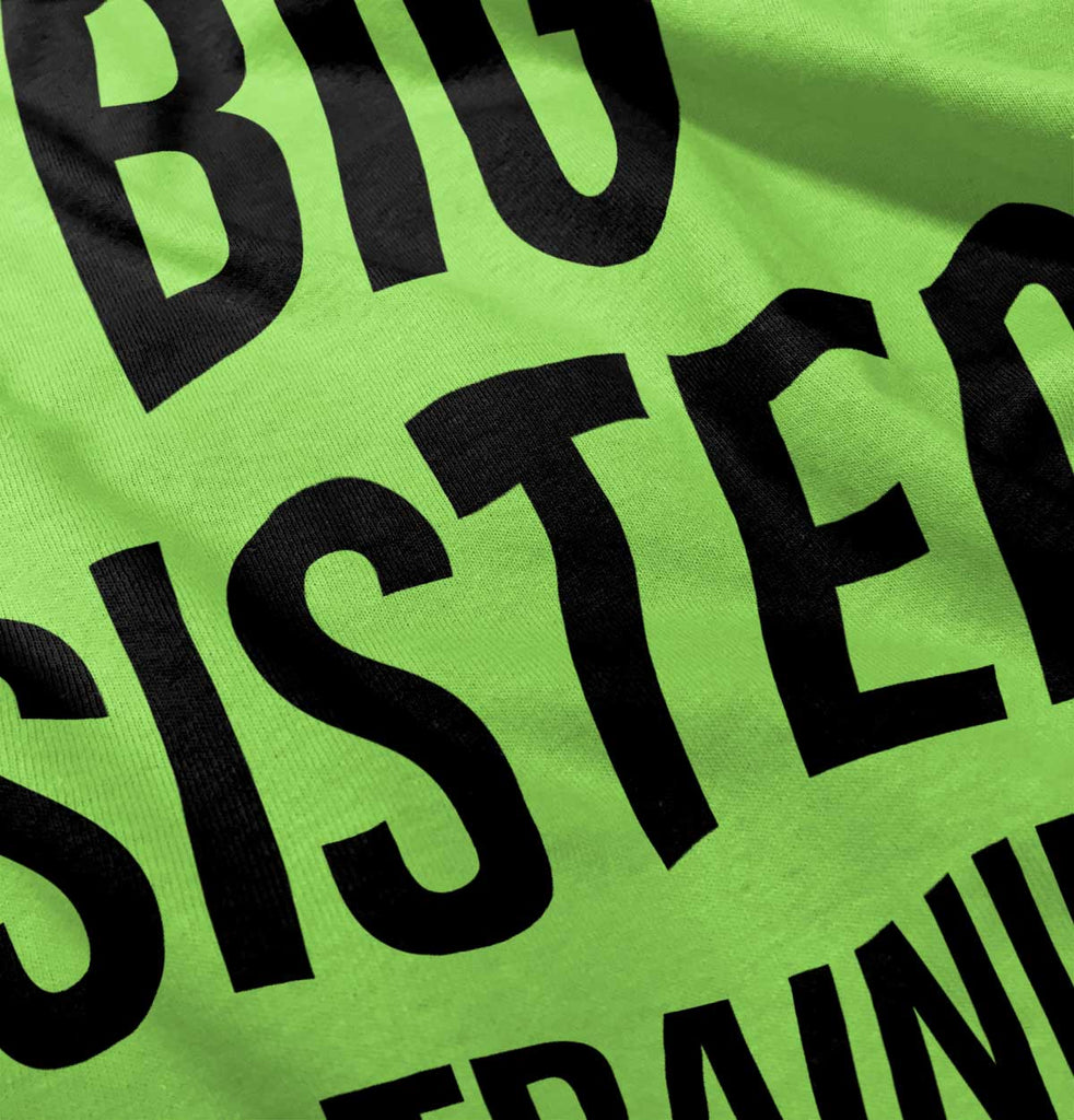 Big Sister In Training Romper Bodysuit-Direct To Garment Print-Brisco Baby