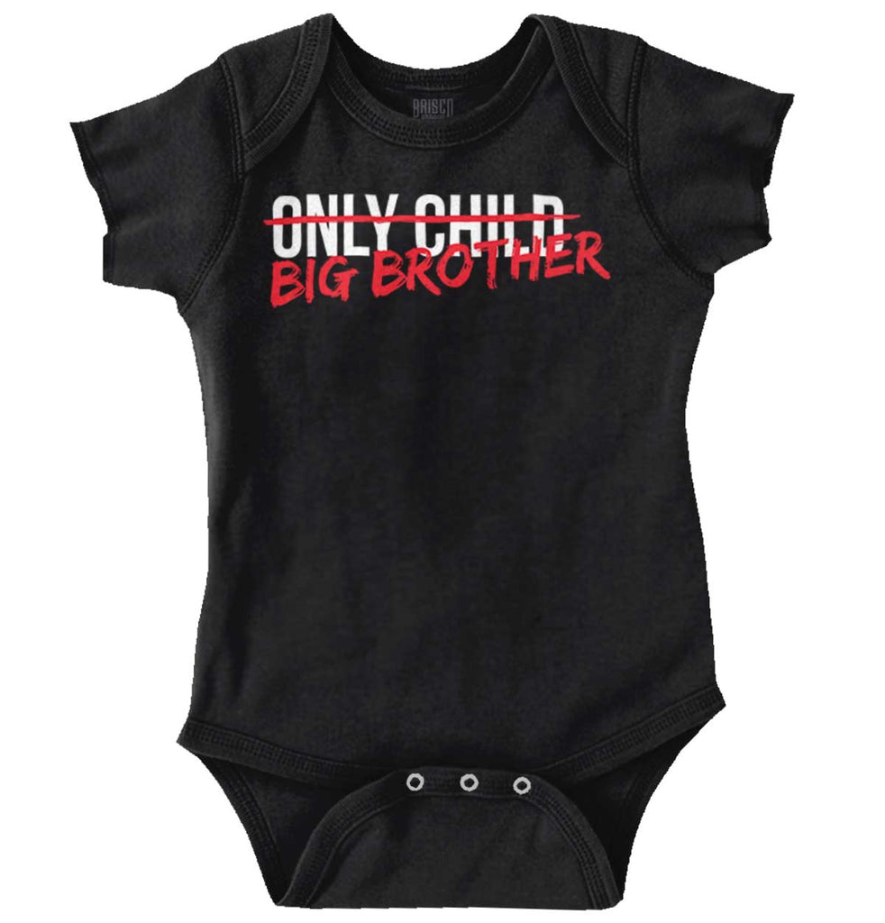 Only Child Big Brother Romper Bodysuit-Direct To Garment Print-Brisco Baby