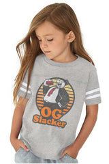 OG Slacker Toddler Football Jersey Tee-Direct To Garment Print-Brisco Baby