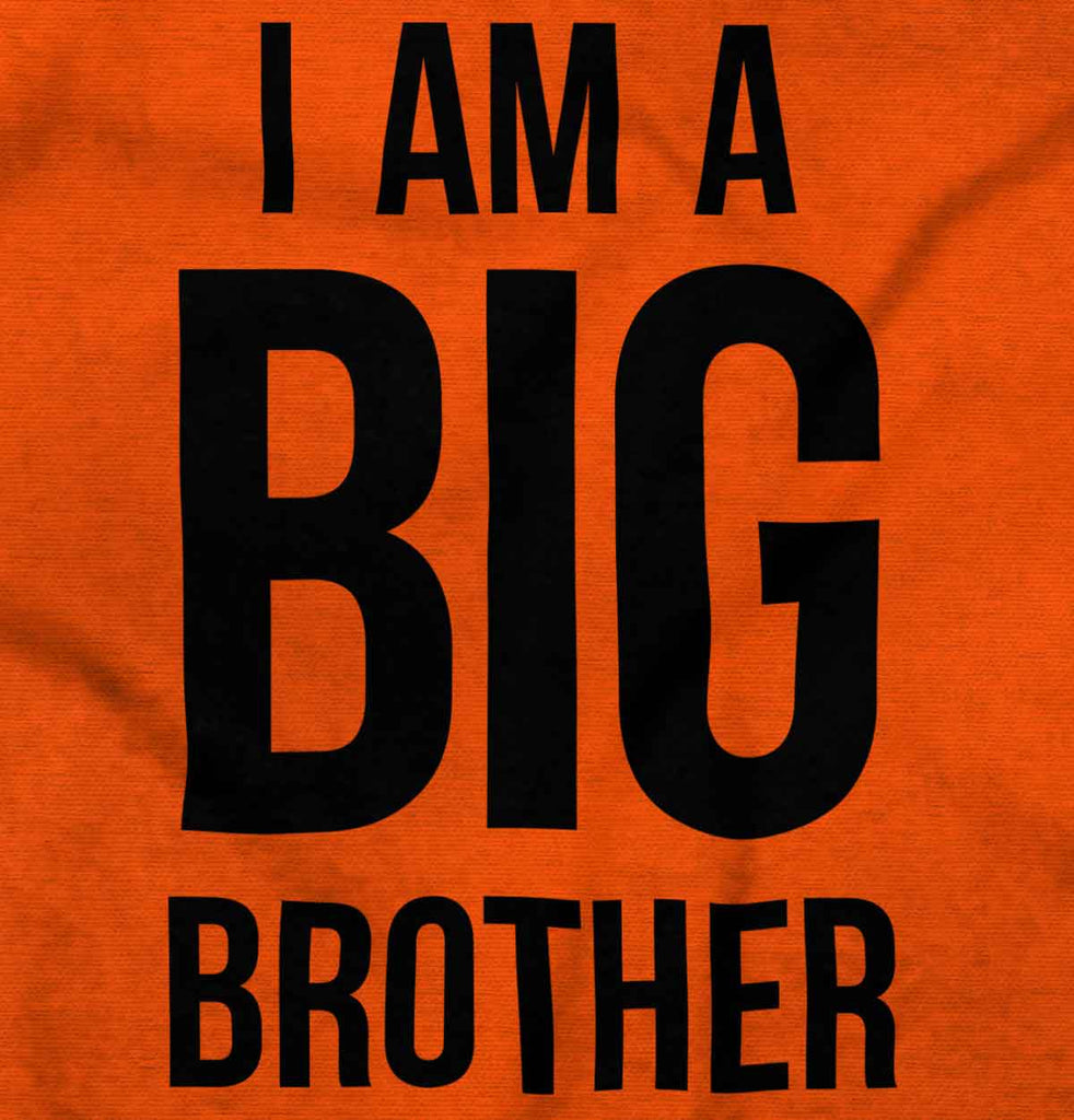 I Am A Big Brother Romper Bodysuit-Direct To Garment Print-Brisco Baby