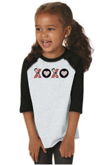 XOXO Toddler Baseball-Direct To Garment Print-Brisco Baby