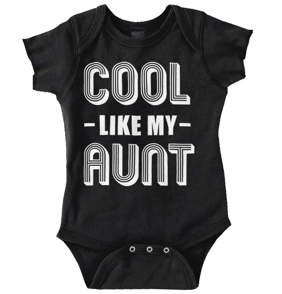 Cool Like My Aunt Romper Bodysuit-Direct To Garment Print-Brisco Baby