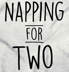 Napping For Two Maternity T-Shirt-Direct To Garment Print-Brisco Baby