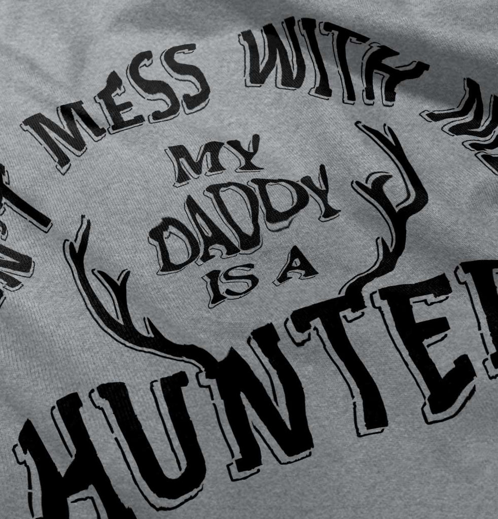 Daddy Is A Deer Hunter Romper Bodysuit-Direct To Garment Print-Brisco Baby
