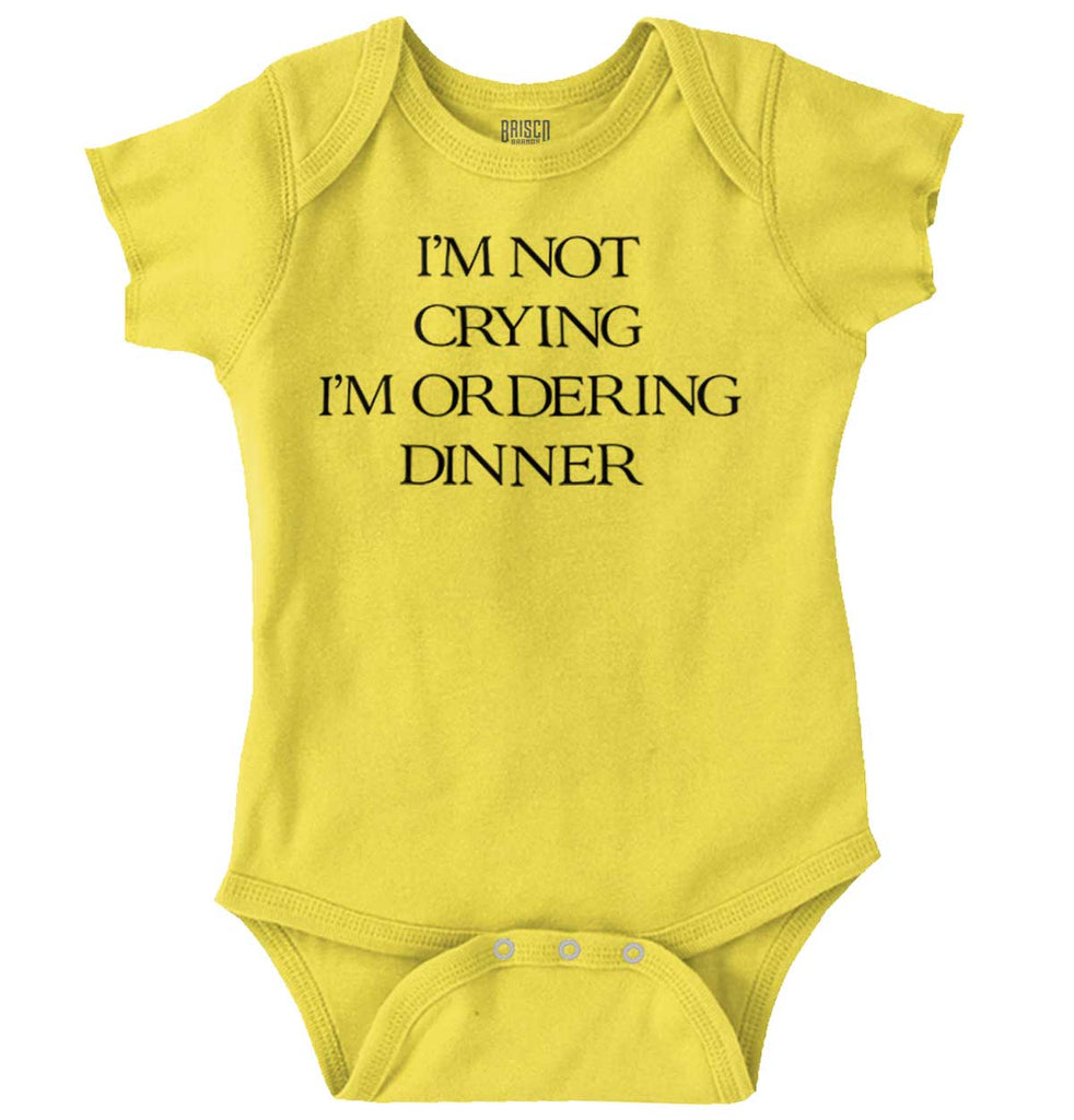 I'm Not Crying Romper Bodysuit-Direct To Garment Print-Brisco Baby