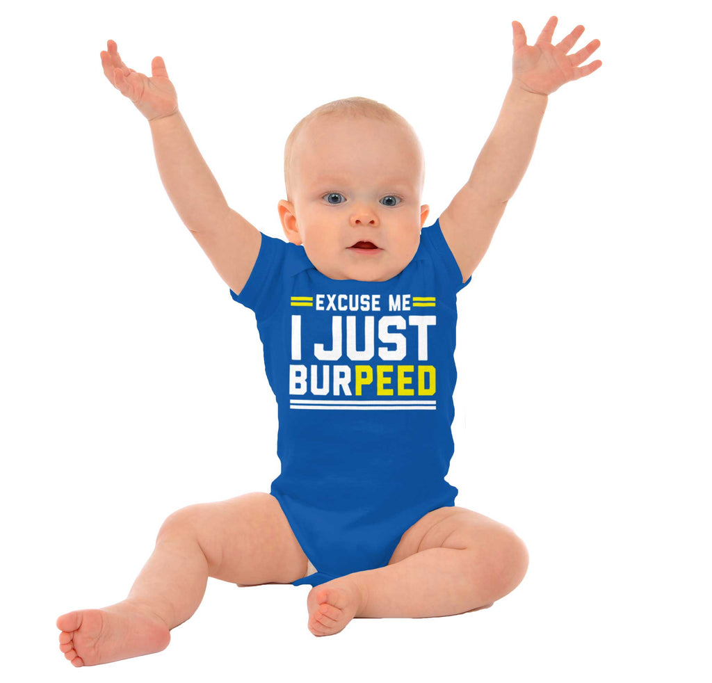 Just Burpeed Romper Bodysuit-Direct To Garment Print-Brisco Baby