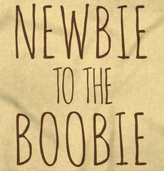 Newbie Boobie Romper Bodysuit-Direct To Garment Print-Brisco Baby