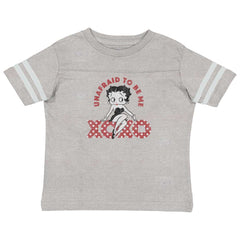 Unafraid To Be Me Toddler Football Jersey Tee-Direct To Garment Print-Brisco Baby