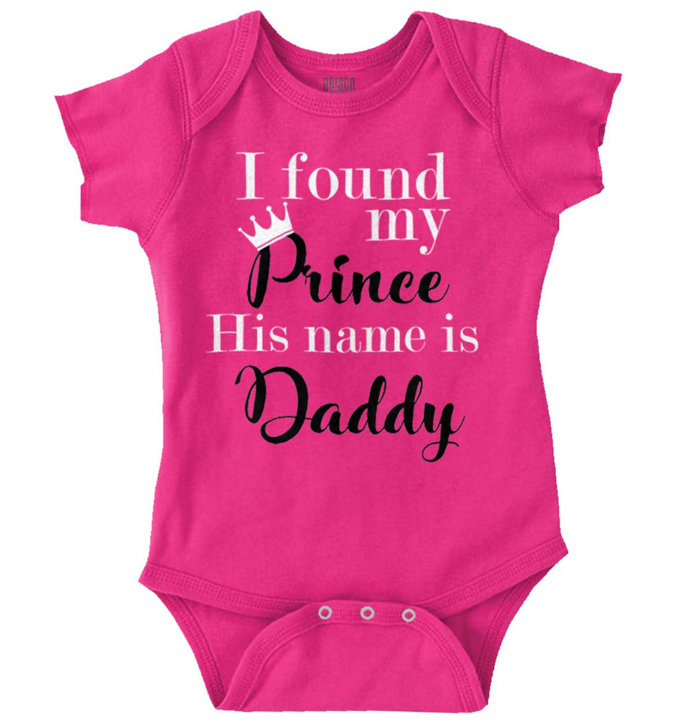 Prince Daddy Romper Bodysuit-Direct To Garment Print-Brisco Baby