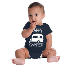 Happy Camper Romper Bodysuit-Direct To Garment Print-Brisco Baby