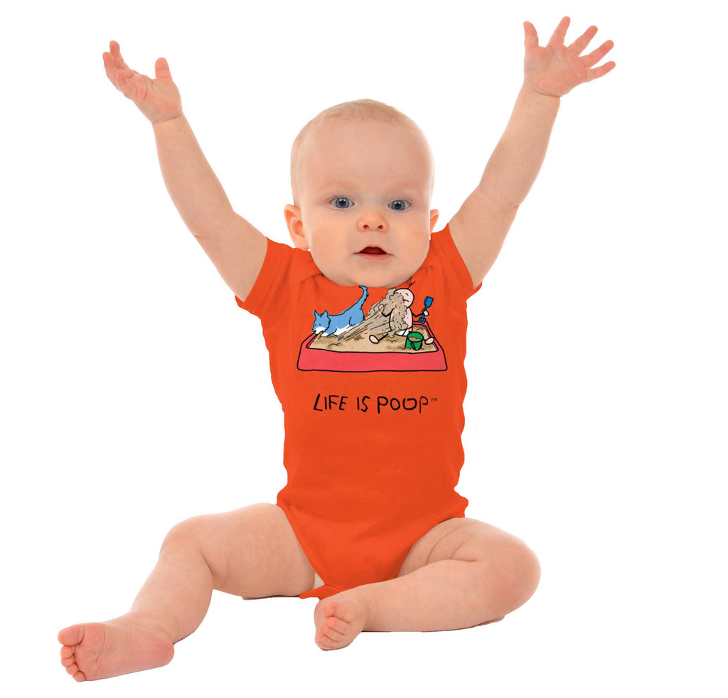 Dog Sandbox Romper Bodysuit-Direct To Garment Print-Brisco Baby