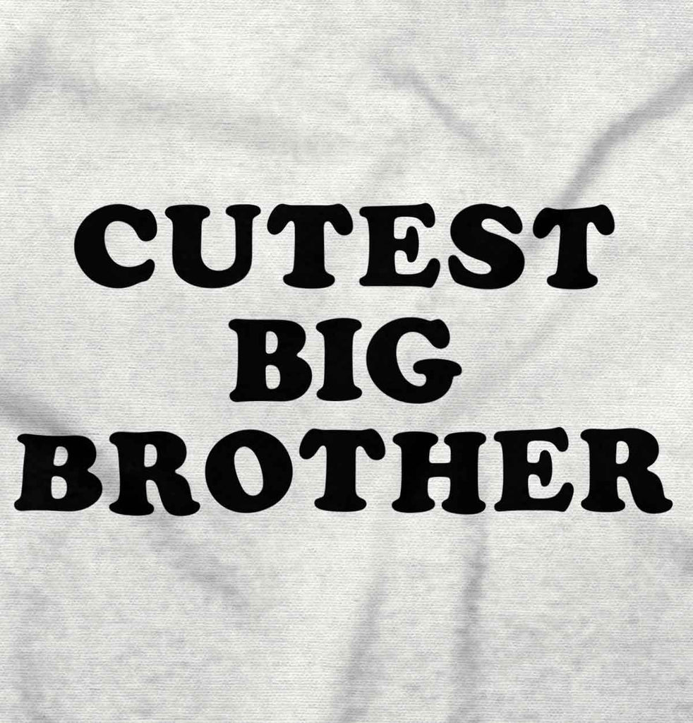Cutest Big Brother Infant Baby Bib-Direct To Garment Print-Brisco Baby