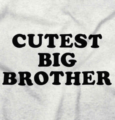 Cutest Big Brother Infant Baby Bib-Direct To Garment Print-Brisco Baby