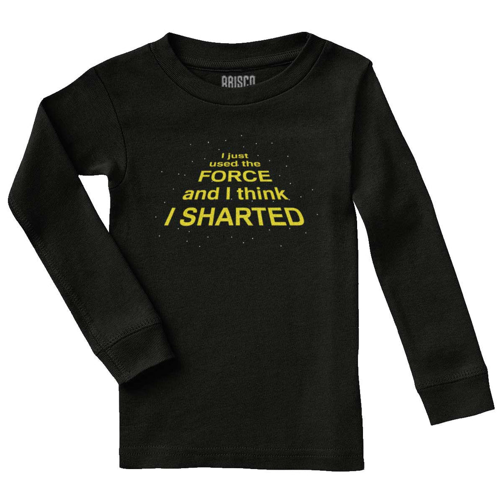 Used The Force Solid Baby Pajama Top-Direct To Garment Print-Brisco Baby