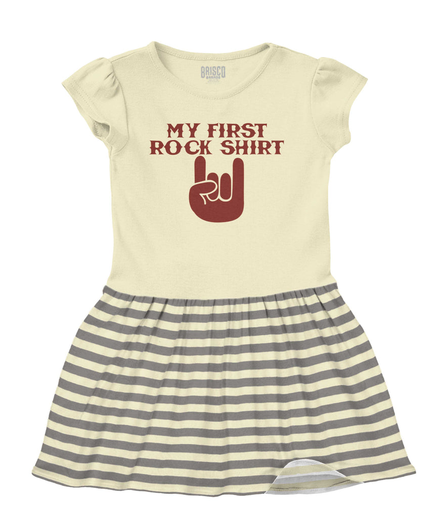 Rock Shirt Baby Striped Skirt Dress-Direct To Garment Print-Brisco Baby