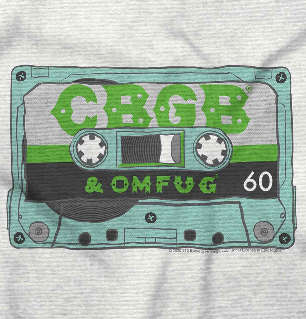 Cassette CBGB Infant Baby Bib-Direct To Garment Print-Brisco Baby
