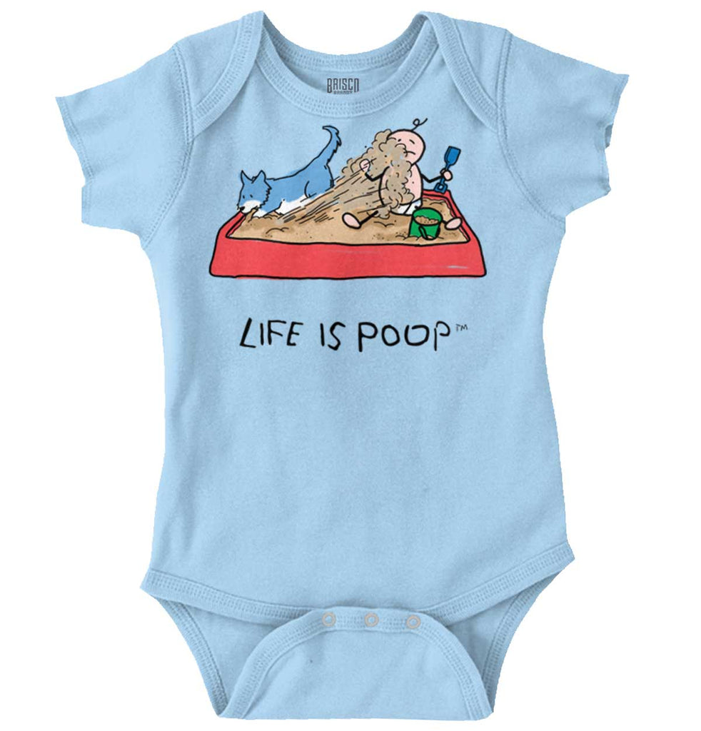 Dog Sandbox Romper Bodysuit-Direct To Garment Print-Brisco Baby