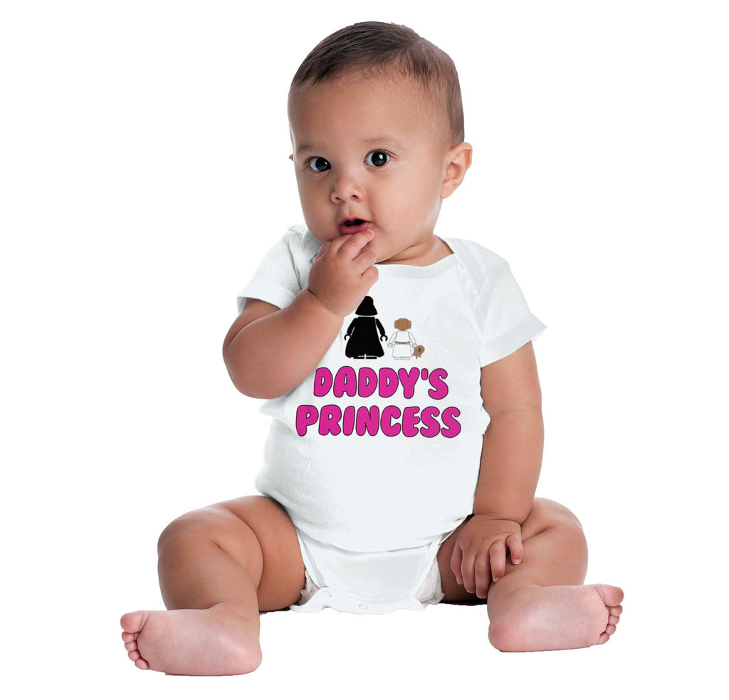 Daddy's Princess Romper Bodysuit-Direct To Garment Print-Brisco Baby