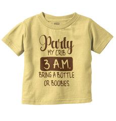 Party At My Crib Infant Toddler T Shirt-Direct To Garment Print-Brisco Baby