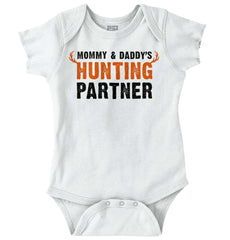 Parents Hunting Partner Romper Bodysuit-Direct To Garment Print-Brisco Baby