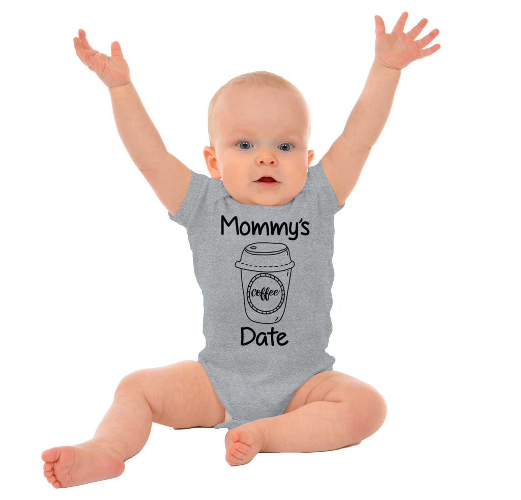 Mommy's Date Romper Bodysuit-Direct To Garment Print-Brisco Baby