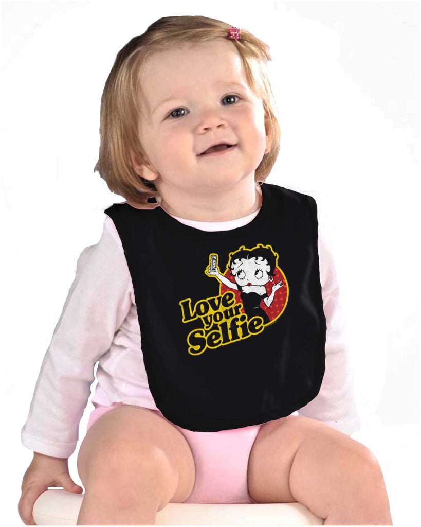 Love Your Selfie Infant Baby Bib-Direct To Garment Print-Brisco Baby