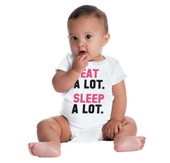 Sleep A Lot Romper Bodysuit-Direct To Garment Print-Brisco Baby