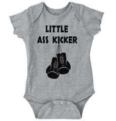 Little Ass Kicker Romper Bodysuit-Direct To Garment Print-Brisco Baby