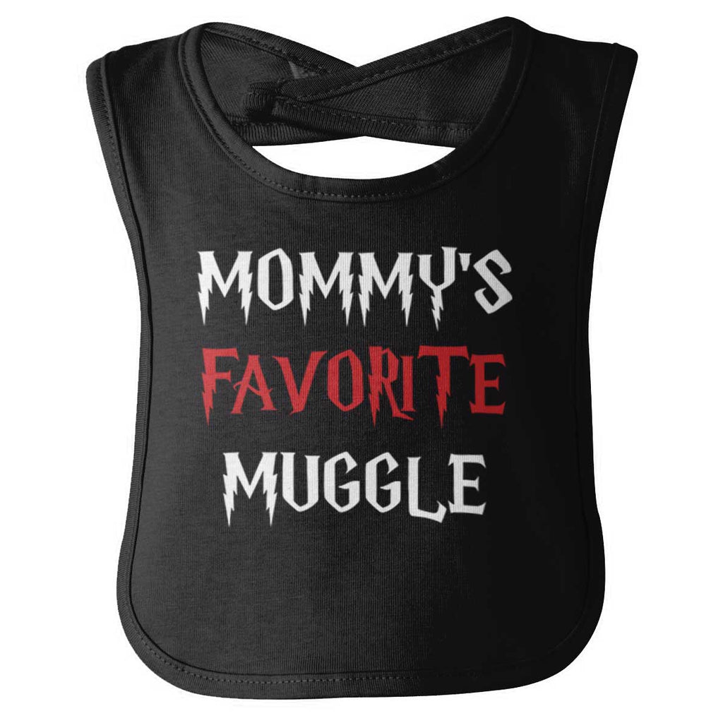 Mommy's Favorite Muggle Infant Baby Bib-Direct To Garment Print-Brisco Baby