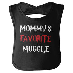 Mommy's Favorite Muggle Infant Baby Bib-Direct To Garment Print-Brisco Baby