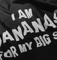 Bananas For Big Sis Romper Bodysuit-Direct To Garment Print-Brisco Baby