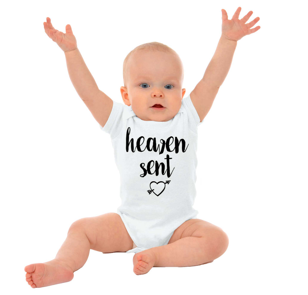 Heaven Sent Romper Bodysuit-Direct To Garment Print-Brisco Baby