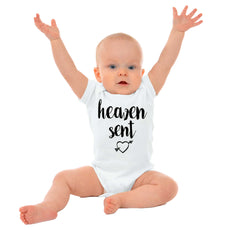 Heaven Sent Romper Bodysuit-Direct To Garment Print-Brisco Baby