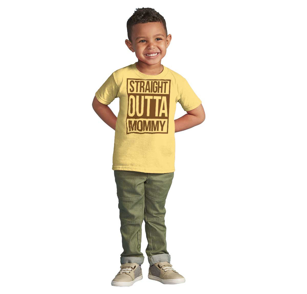 Straight Outta Mommy Infant Toddler T Shirt-Direct To Garment Print-Brisco Baby