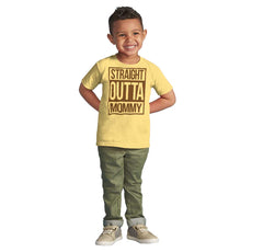 Straight Outta Mommy Infant Toddler T Shirt-Direct To Garment Print-Brisco Baby