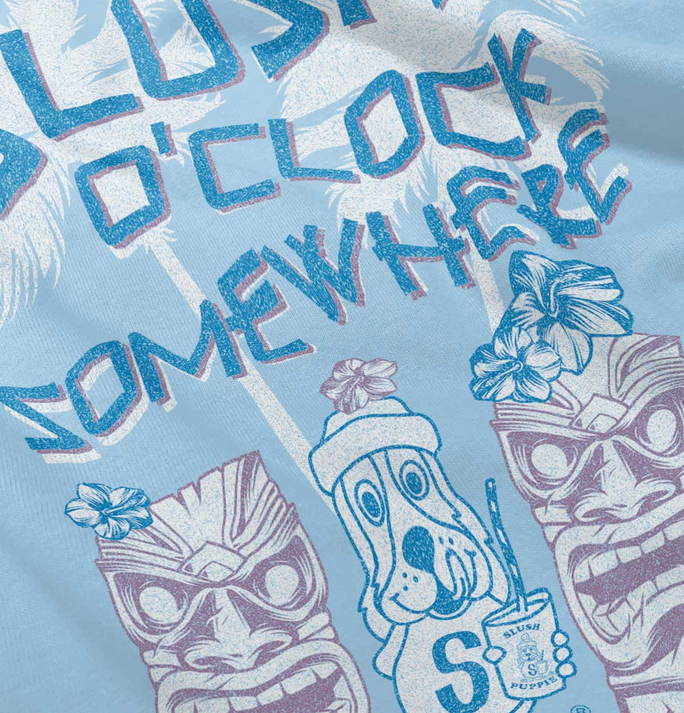 Slush O Clock Somewhere Romper Bodysuit-Direct To Garment Print-Brisco Baby